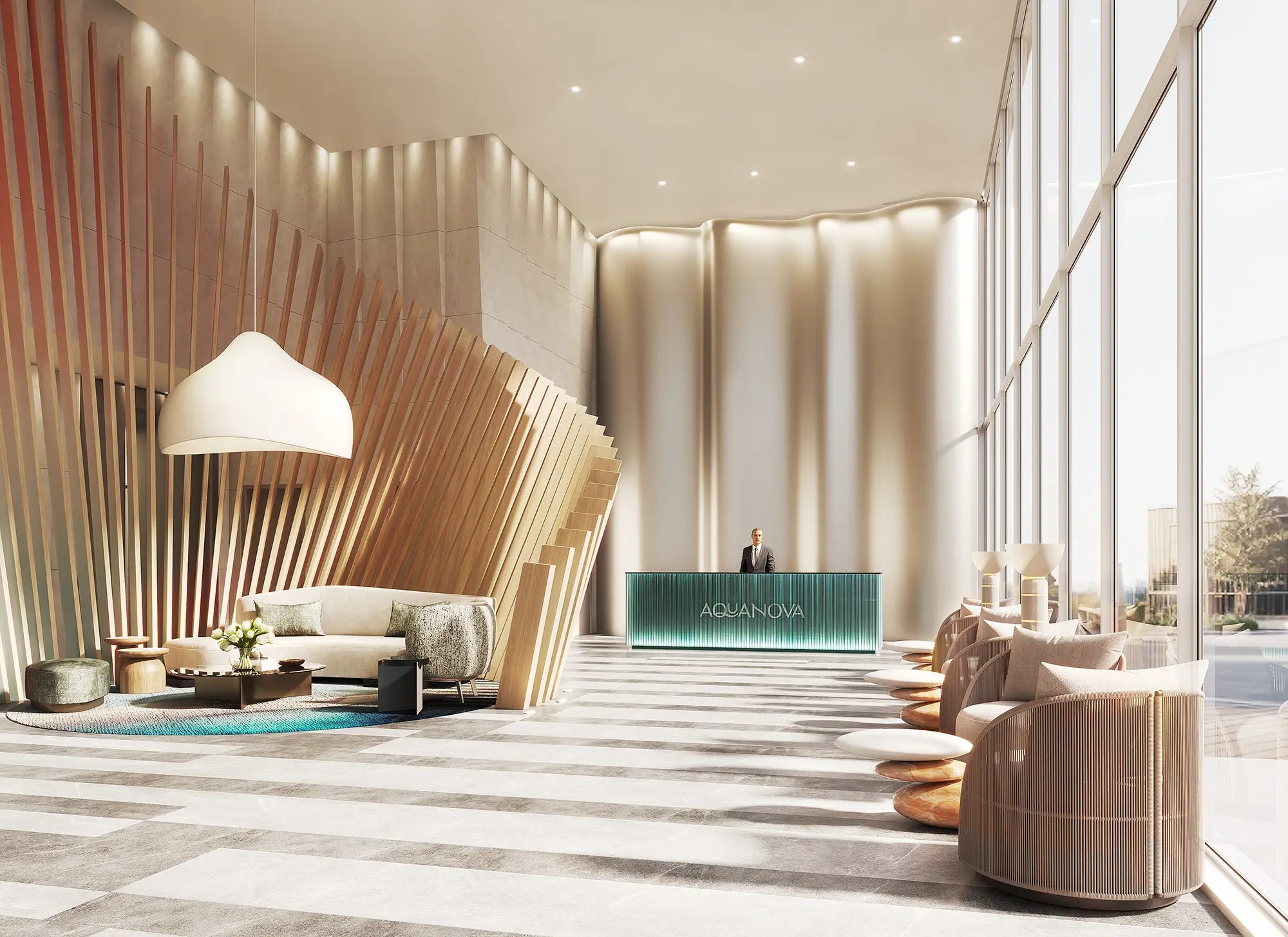 Aquanova Condos at Lakeview Village rendering