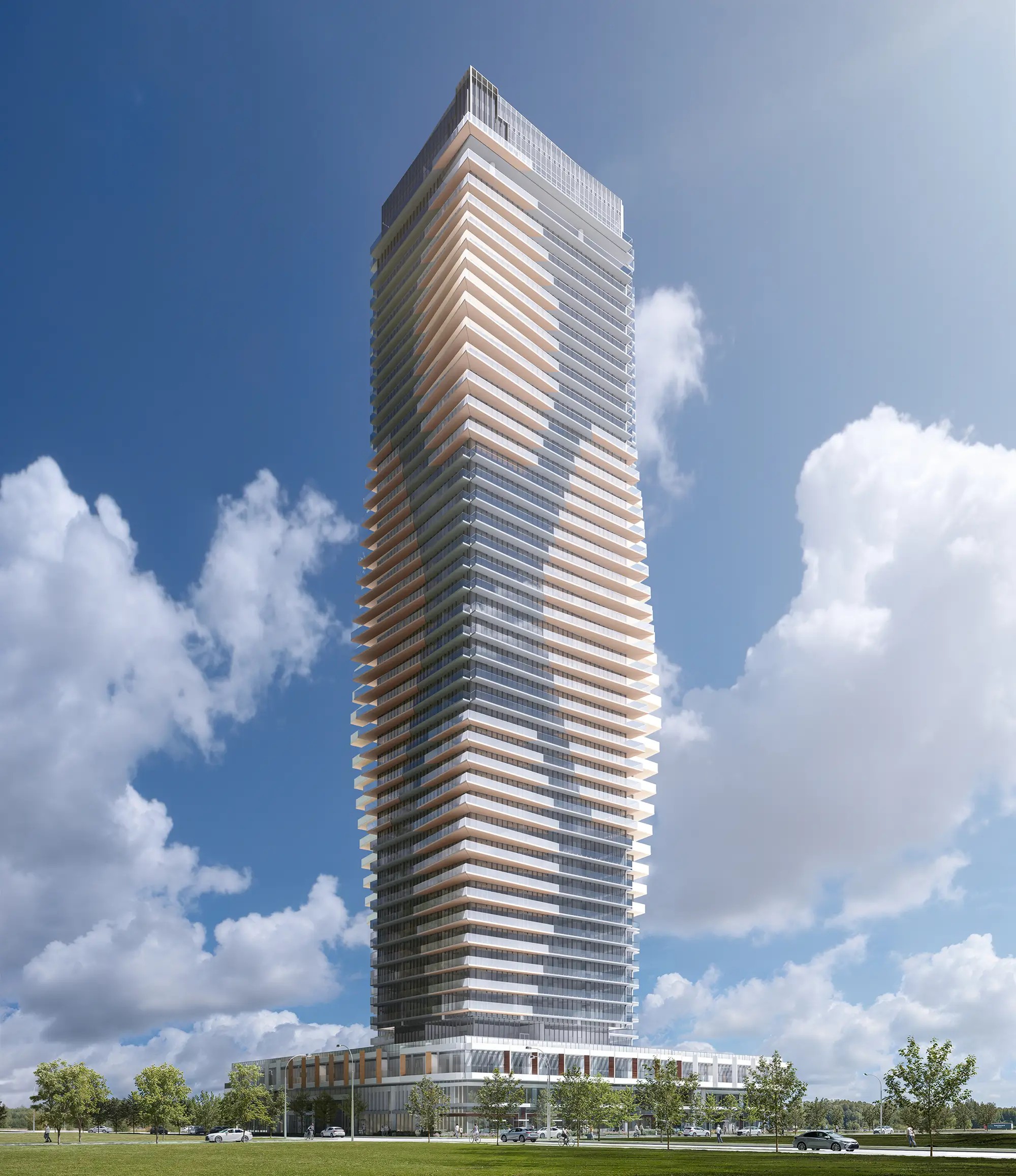 Aquanova Condos at Lakeview Village rendering