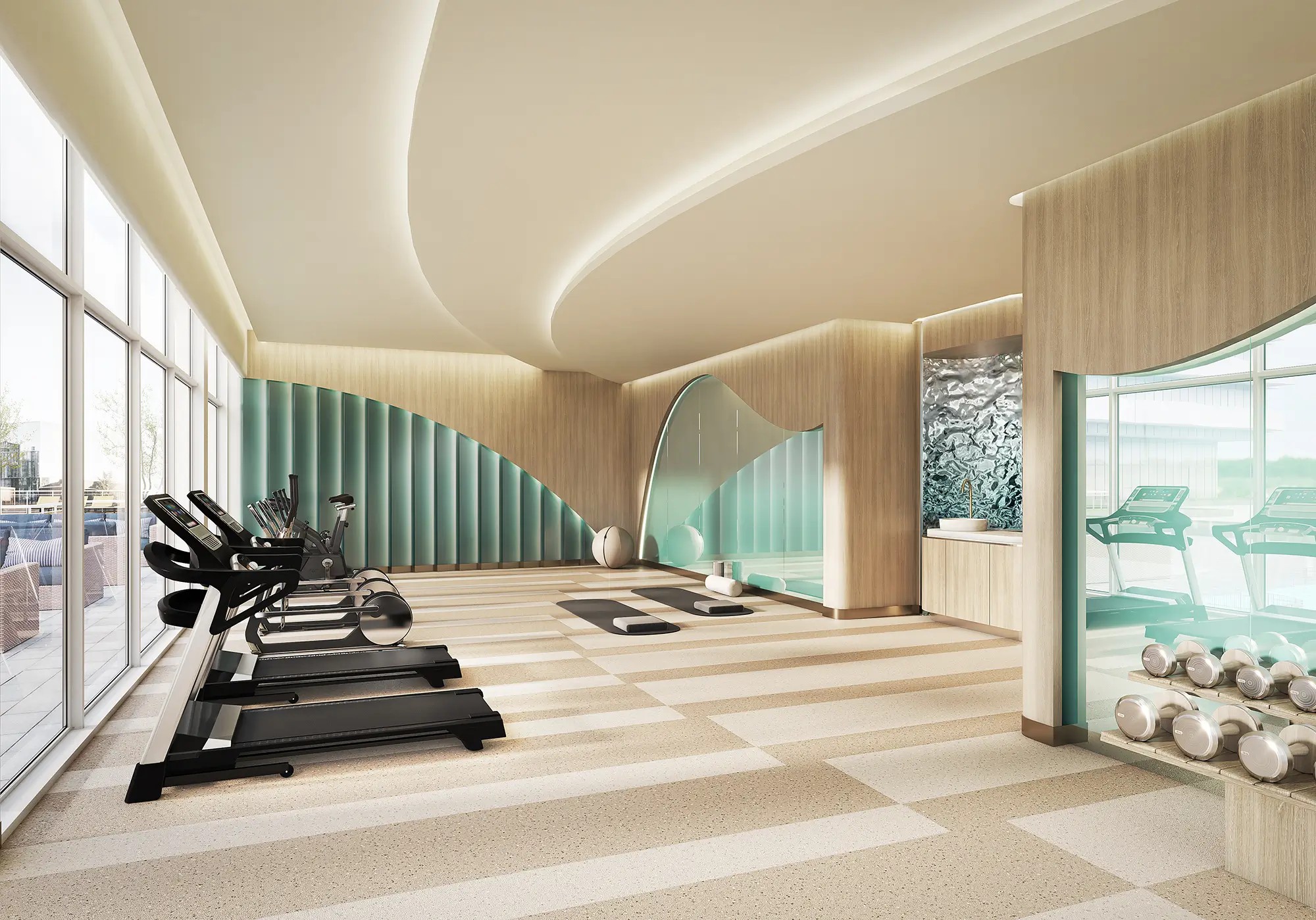 Aquanova Condos at Lakeview Village rendering