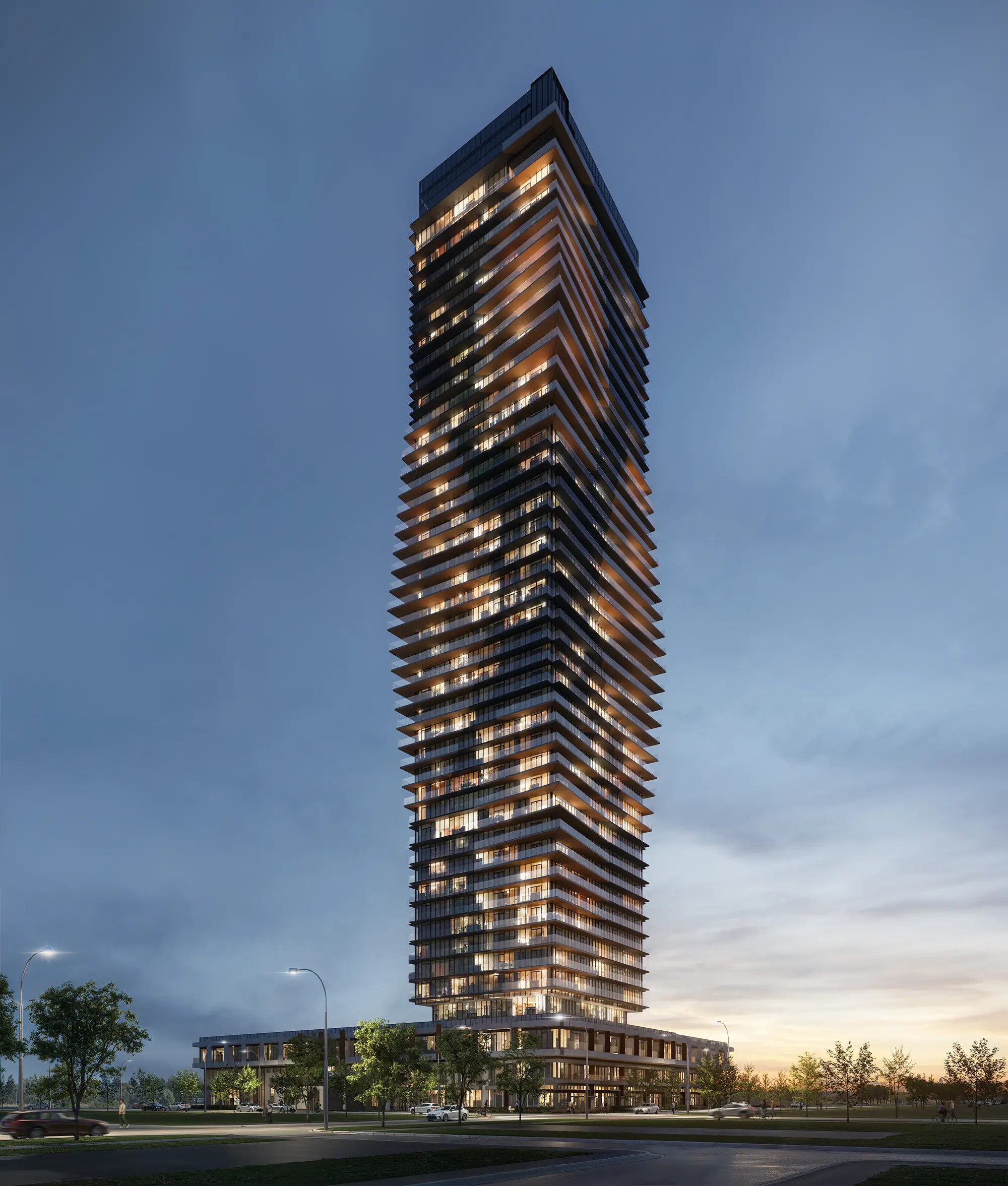 Aquanova Condos at Lakeview Village rendering