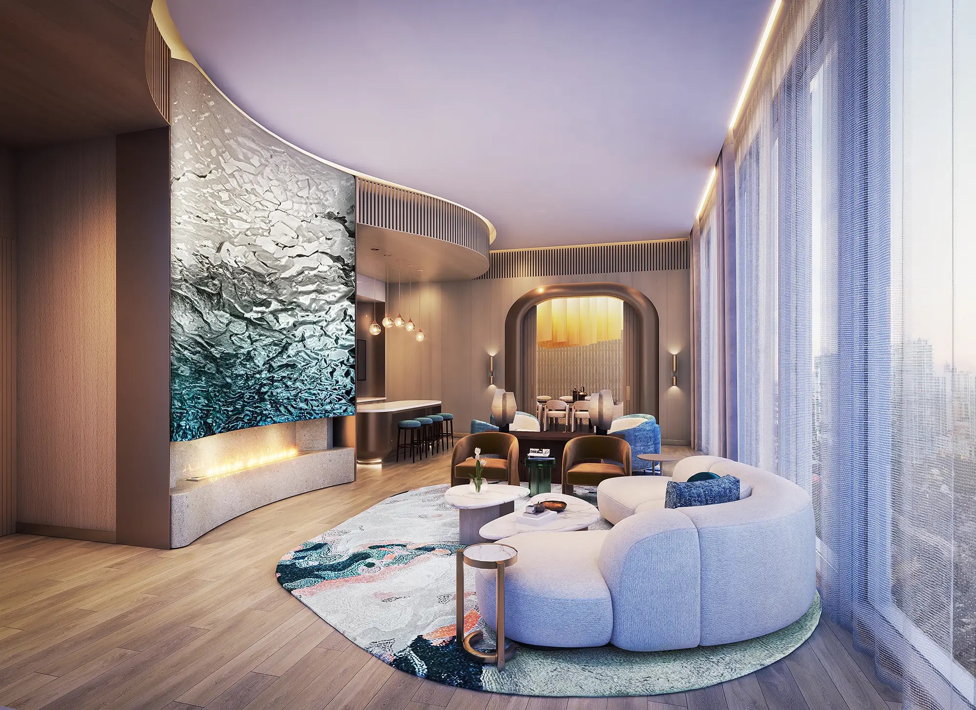 Aquanova Condos at Lakeview Village rendering
