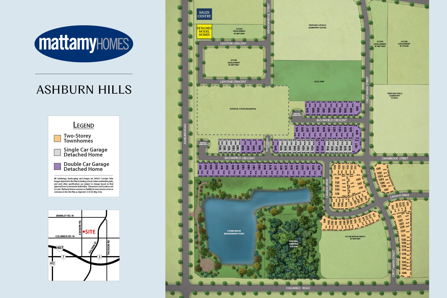 Ashburn Hills Homes rendering