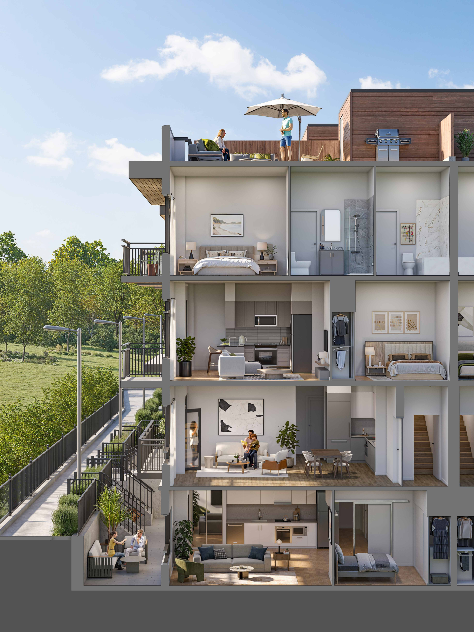 Spruce Trails Towns rendering