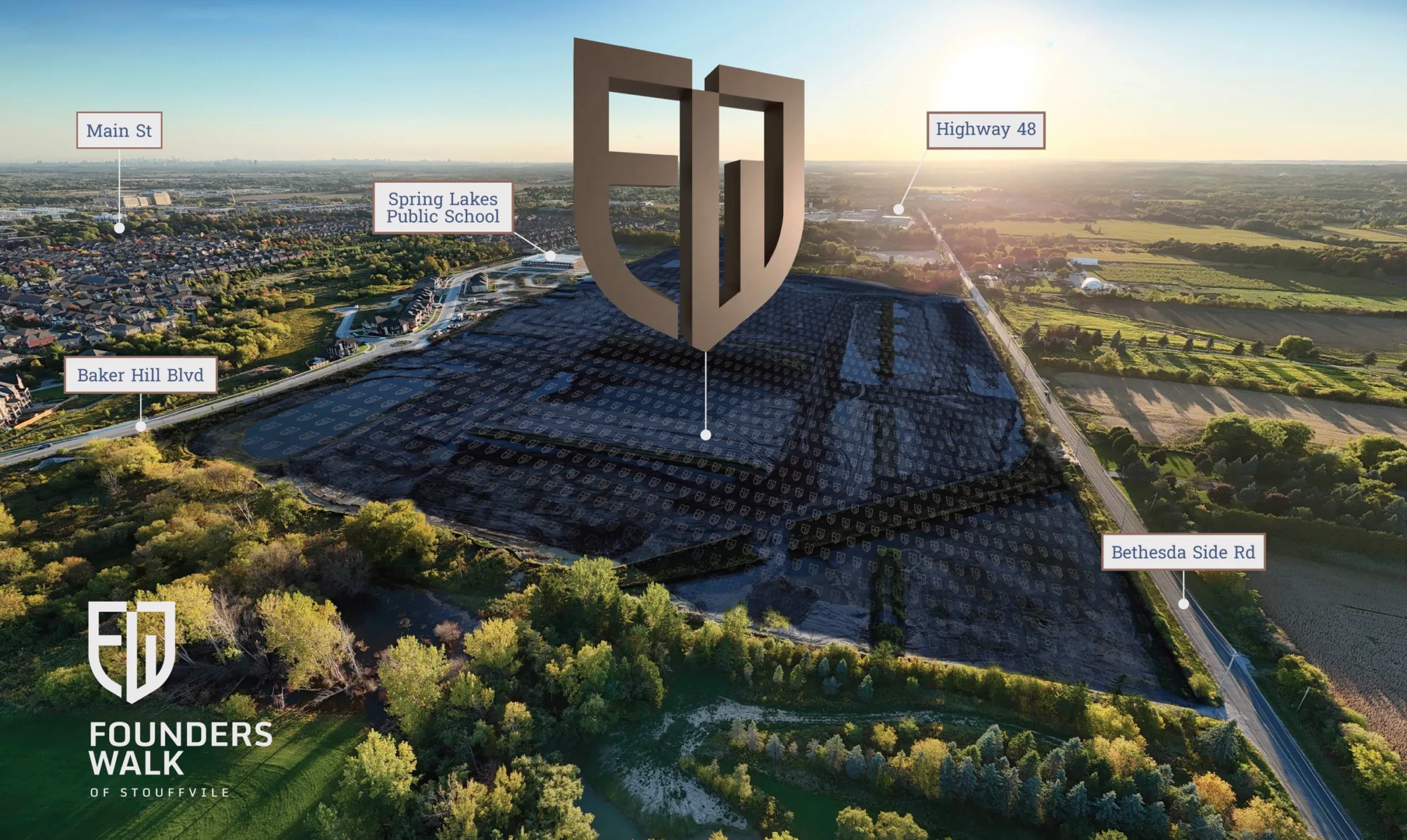 Founders Walk by Fairgate Homes and OPUS Homes rendering